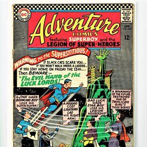 DCs 1966 ADVENTURE COMICS#343 / FEATURING SUPER BOY + THE LEGION OF SUPER HEROS